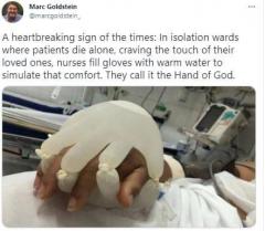 Hand of God used in isolation wards