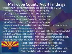 Maricopa County Audit Findings