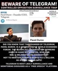 Peter Durov founder of Telegram member of WEF