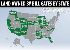 Land owned by Bill Gates by State
