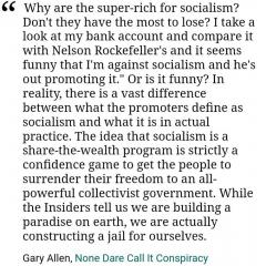 why are the super rich for socialism