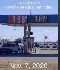 Gas prices under Trump