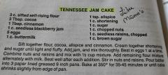 Tennessee Jam Cake