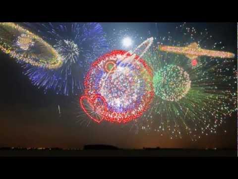 New Years 2013 - Synchronized Epic Music (Heart of Courage) - FWSim Fireworks Display - HD