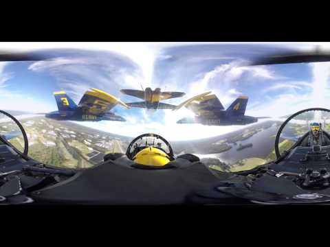 Experience the Blue Angels in 360-degree video