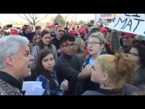 #NeverTrumper punches Trump Supporter at Janesville, WI rally