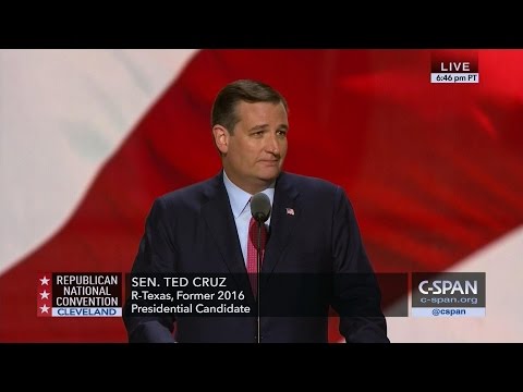 Ted Cruz FULL REMARKS at GOP Convention (C-SPAN)