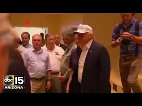 Devastating! Donald Trump &amp; Gov. Mike Pence visit flooded Louisiana