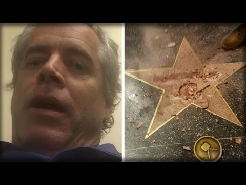LAPD ARREST HILLARY SUPPORTER WHO DESTROYED TRUMP&#039;S STAR ON WALK OF FAME