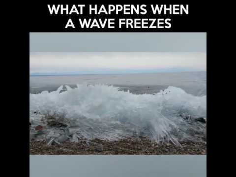 WHAT HAPPENS WHEN A WAVE FREEZES