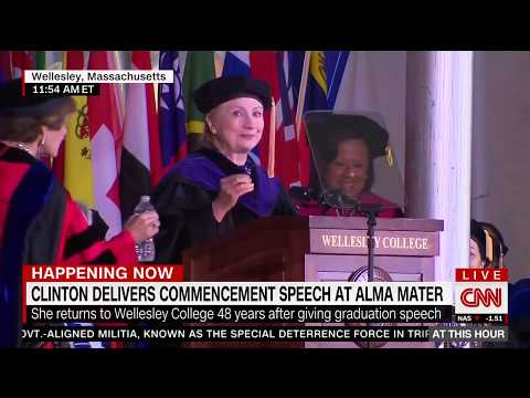 BREAKING: Hillary Clinton has coughing bout again today during Wellesley Speech