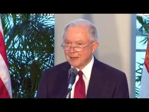 Breaking News: AG Sessions remarks at &#039;sanctuary city&#039; event. Miami. August 16, 2017.