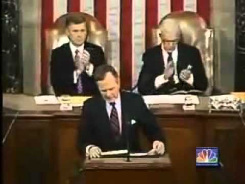 George Bush Sr. New World Order Live Speech Sept 11 1991