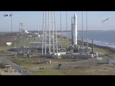 Rocket launches from Wallops Flight Facility in Virginia