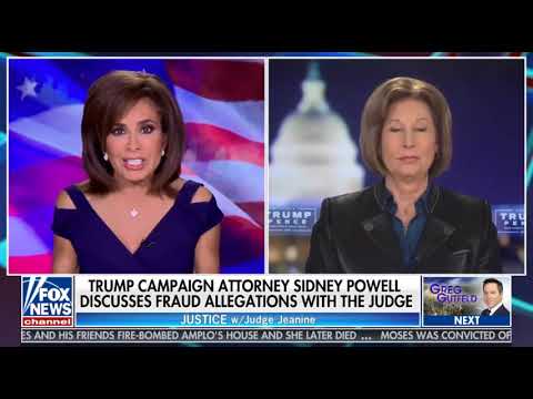 Judge Jeanine w Flynn Lawyer Sidney Powell - Dominion Voting Systems - Election Fraud