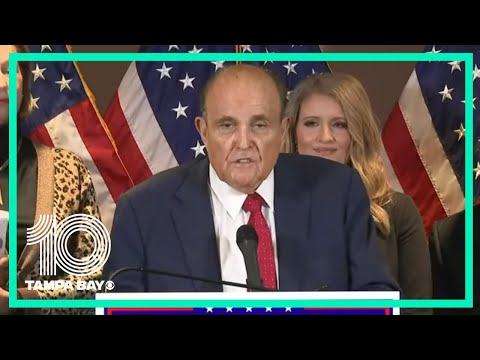 Lawyers for President Donald Trump&#039;s campaign hold press conference 11/19/2020