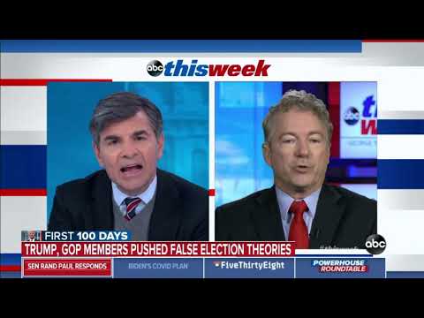 Sen. Paul Joins ABC&#039;s &quot;This Week&quot; To Talk About Election Fraud - January 24, 2021