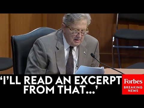 SHOCKING MOMENT: John Kennedy Reads Graphic Quotes From Childrens&#039; Books At Senate Hearing